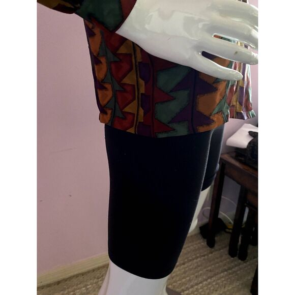 QUACKER FACTORY Sequin Swirl Terry Bomber Jacket-1X Black - Picture 6 of 11